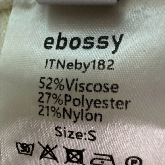 ebossy Embroidered Cable Knit Cardigan Sweater-Super Soft Whimsical Size Small - Picture 9 of 9